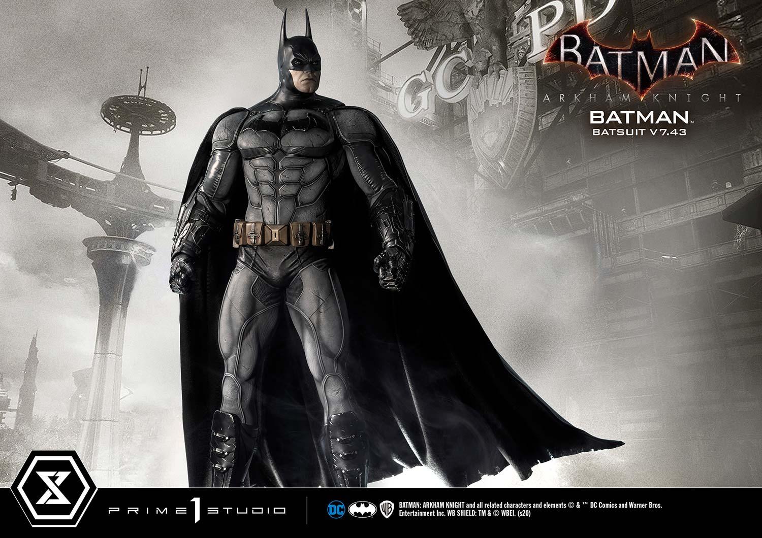 Prime 1 Studios Museum Masterline: Batman Arkham Knight - Batman Batsuit V7.43 Ex Version Escala 1/3