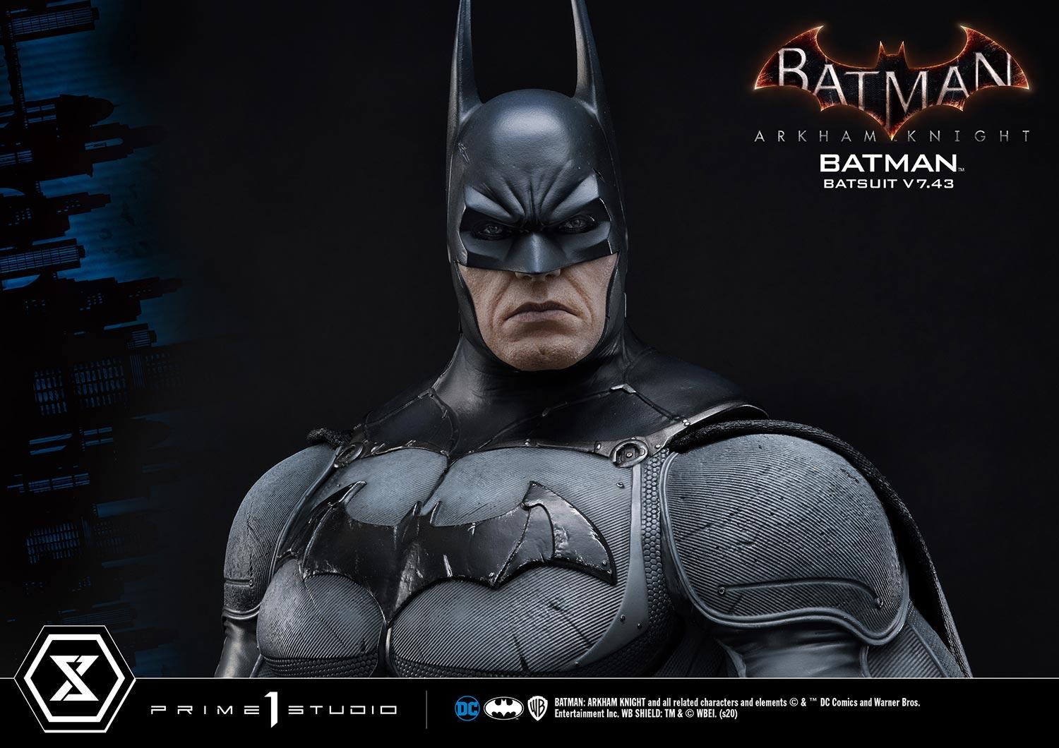 Prime 1 Studios Museum Masterline: Batman Arkham Knight - Batman Batsuit V7.43 Ex Version Escala 1/3