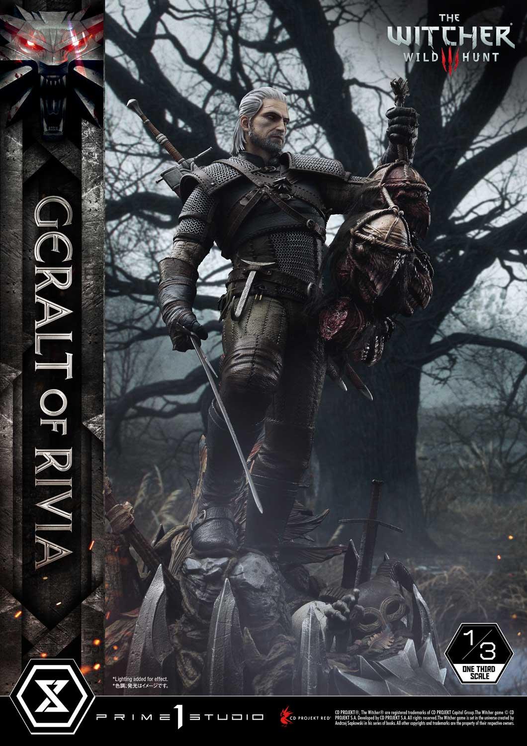 Prime 1 Studios Museum Masterline: The Witcher3 - Wild Hunt Geralt Of Rivia Escala 1/3