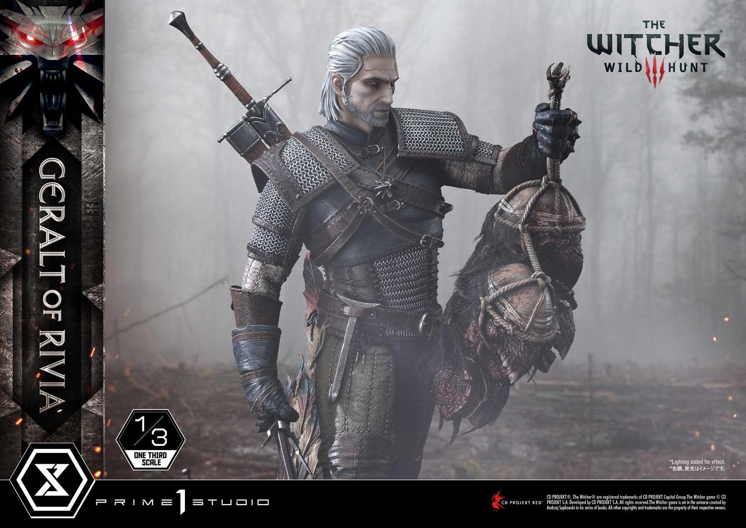 Prime 1 Studios Museum Masterline: The Witcher3 - Wild Hunt Geralt Of Rivia Escala 1/3