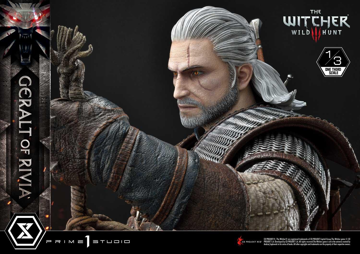 Prime 1 Studios Museum Masterline: The Witcher3 - Wild Hunt Geralt Of Rivia Escala 1/3