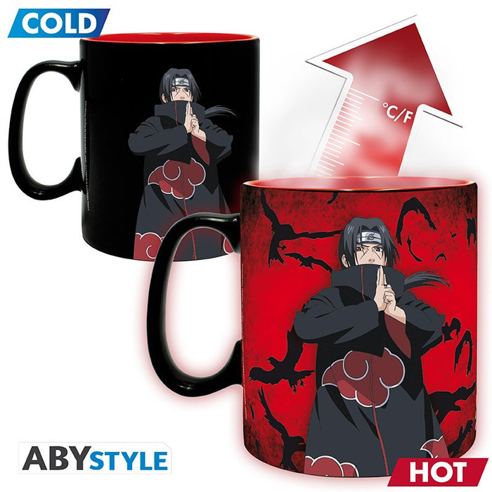 ABYstyle Set De Regalo: Naruto Shippuden - Itachi Y Kakashi Taza Termocromatica y Portavasos