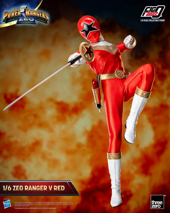 Threezero FigZero: Power Rangers Zeo - Ranger Rojo Zeo V Escala 1/6