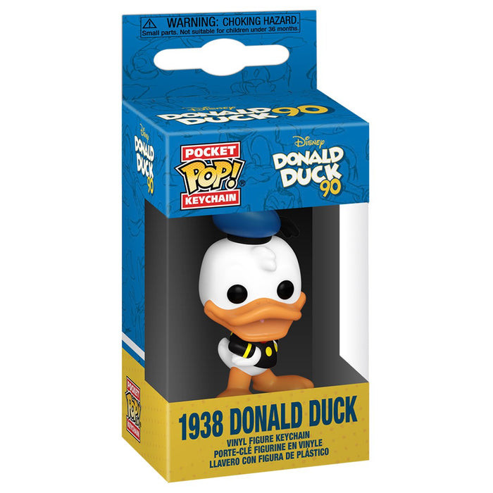 Funko Pop Keychain: Disney Pato Donald 90 Aniversario - Pato Donald 1938 Llavero