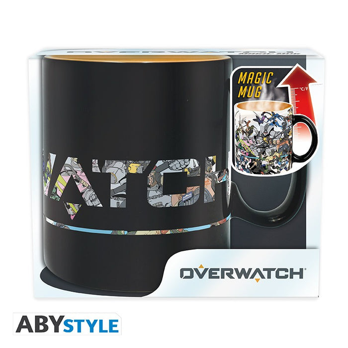 ABYStyle Taza De Ceramica Termocromatica: Overwatch - Heroes 460 ml