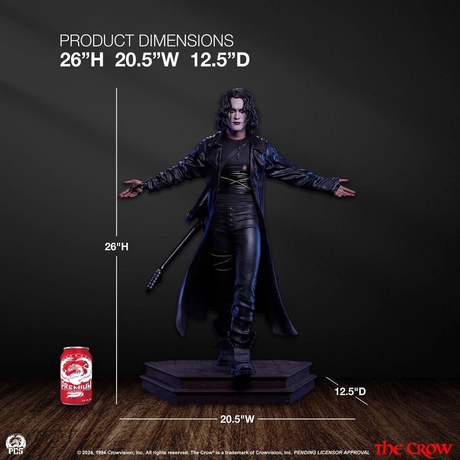 PCS Statue: The Crow - The Crow Estandar Escala 1/3