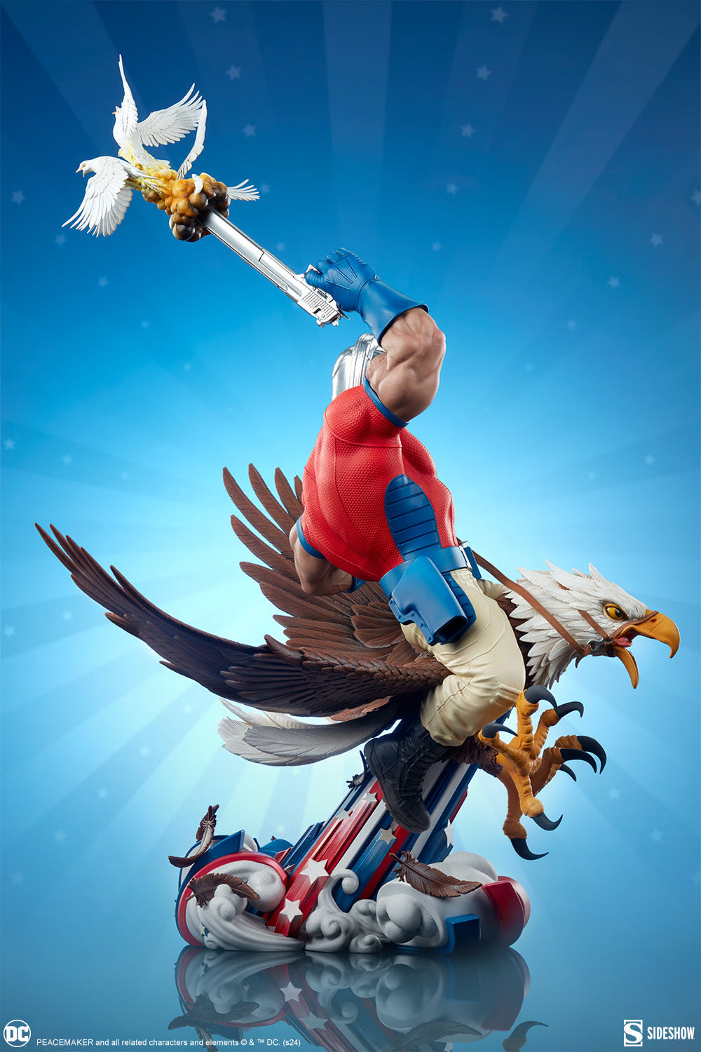 Sideshow Collectibles: DC Comics - Peacemaker Eat Peace Exclusivo 22.5 Pulgadas