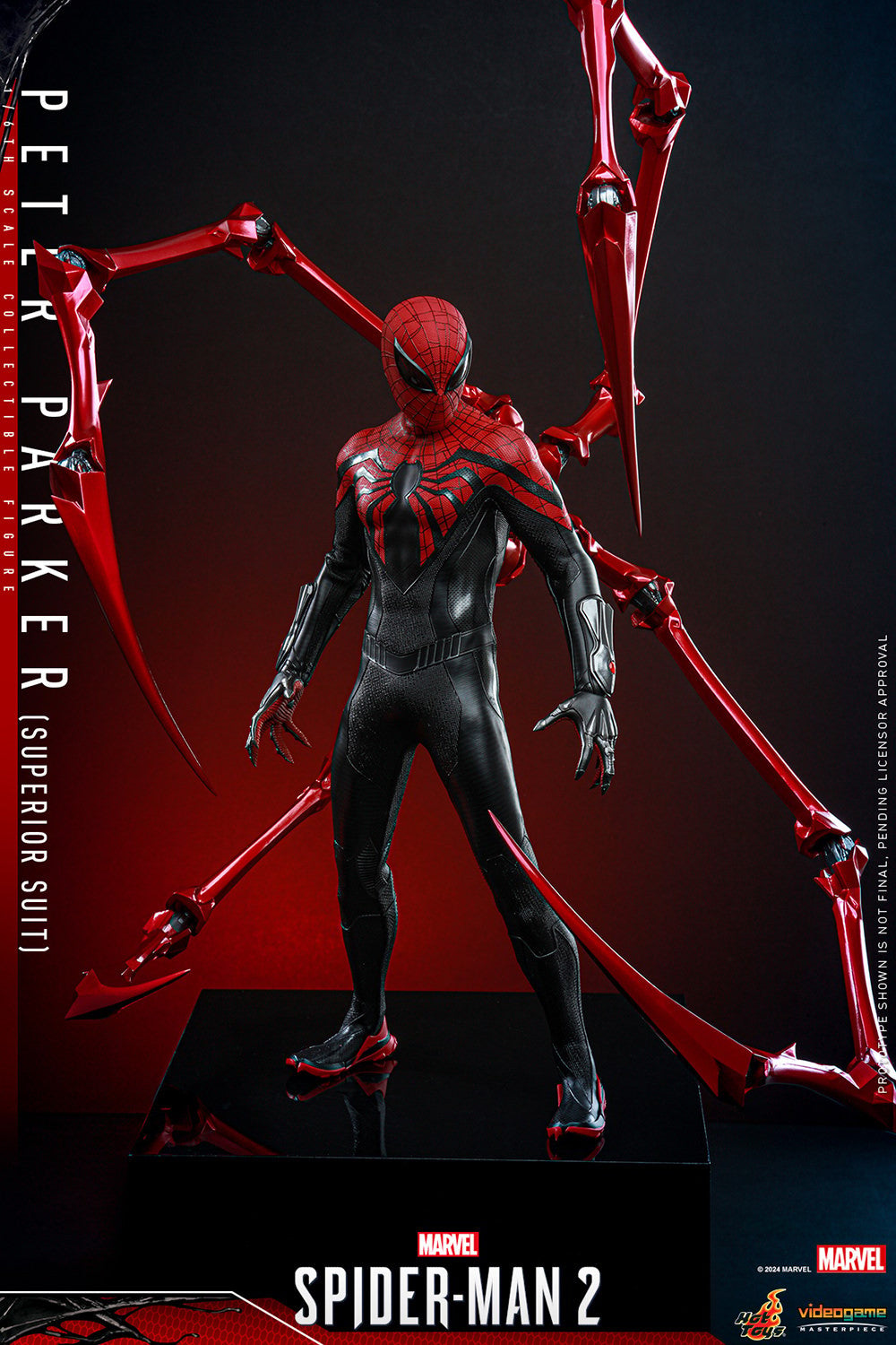 Hot Toys Video Game Masterpiece Series: Marvel Spiderman 2 - Peter Parker Traje Superior Escala 1/ 6