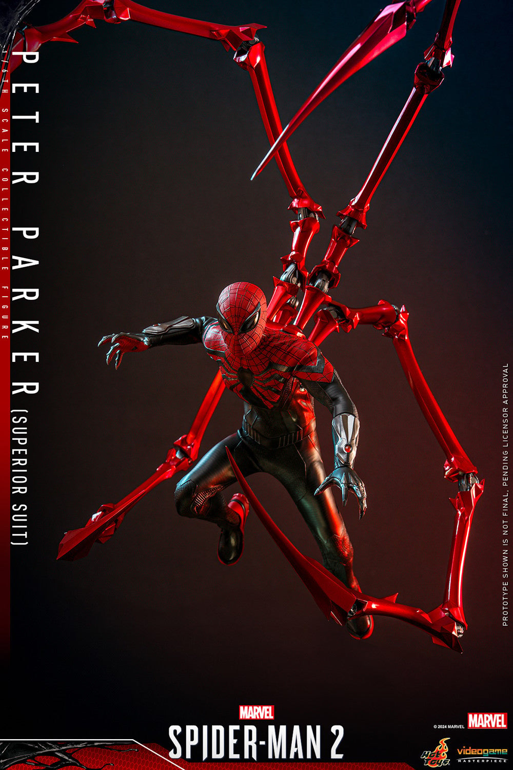 Hot Toys Video Game Masterpiece Series: Marvel Spiderman 2 - Peter Parker Traje Superior Escala 1/ 6