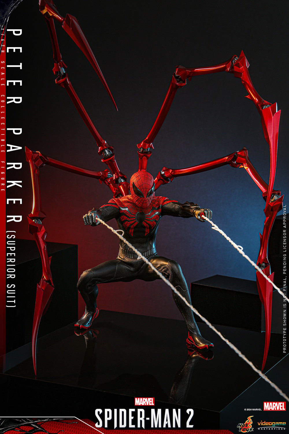 Hot Toys Video Game Masterpiece Series: Marvel Spiderman 2 - Peter Parker Traje Superior Escala 1/ 6