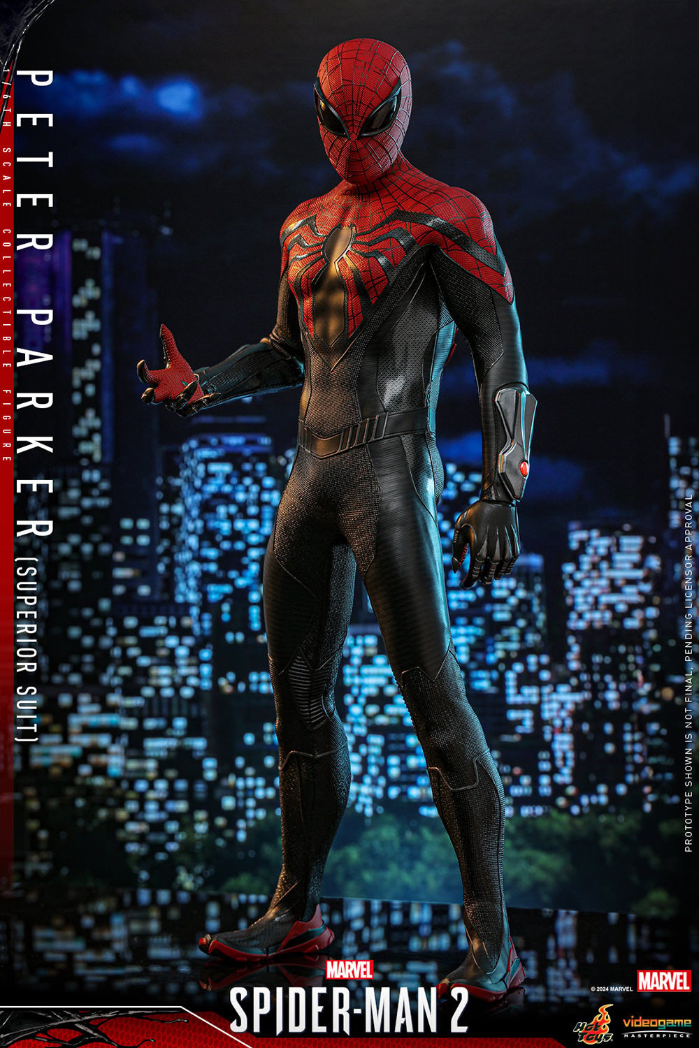 Hot Toys Video Game Masterpiece Series: Marvel Spiderman 2 - Peter Parker Traje Superior Escala 1/ 6