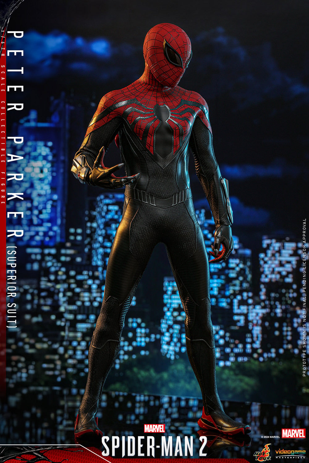 Hot Toys Video Game Masterpiece Series: Marvel Spiderman 2 - Peter Parker Traje Superior Escala 1/ 6