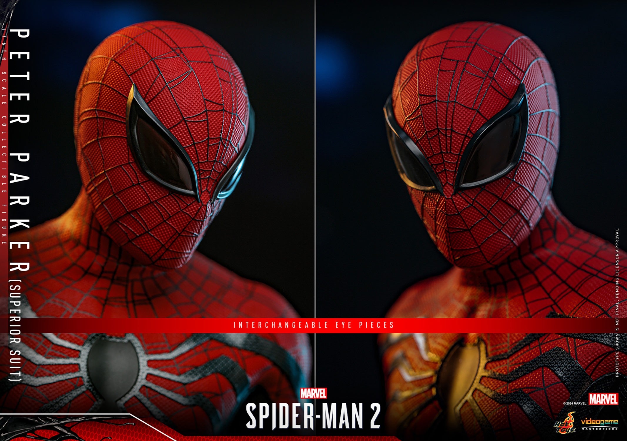 Hot Toys Video Game Masterpiece Series: Marvel Spiderman 2 - Peter Parker Traje Superior Escala 1/ 6