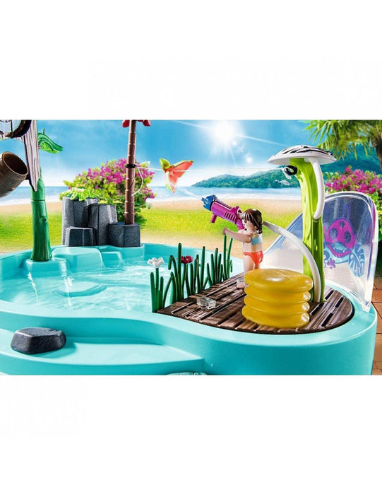 Playmobil Family fun: Piscina Divertida Con Rociador De Agua 70610