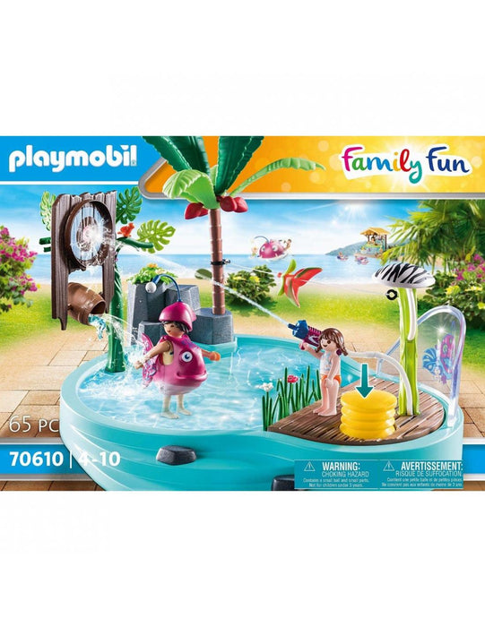 Playmobil Family fun: Piscina Divertida Con Rociador De Agua 70610