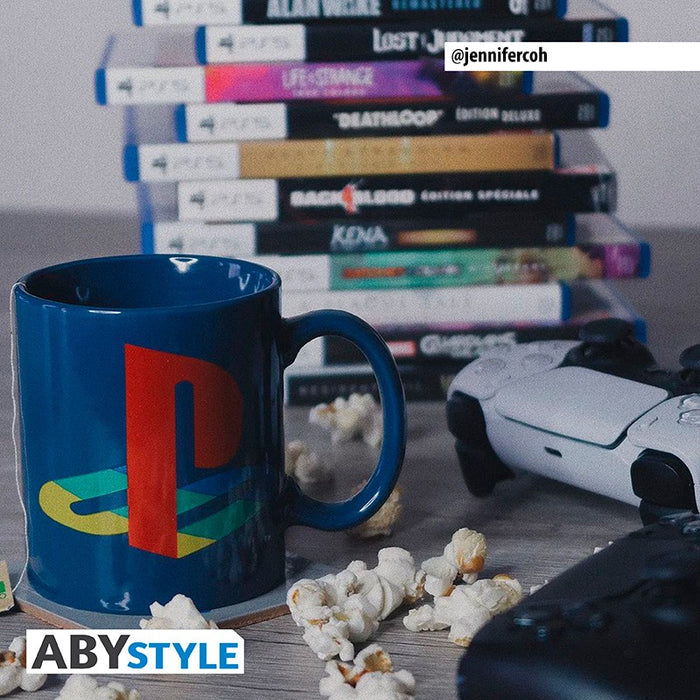 ABYstyle Set De Regalo: PlayStation - Set Taza, Vaso y 2 Posavasos