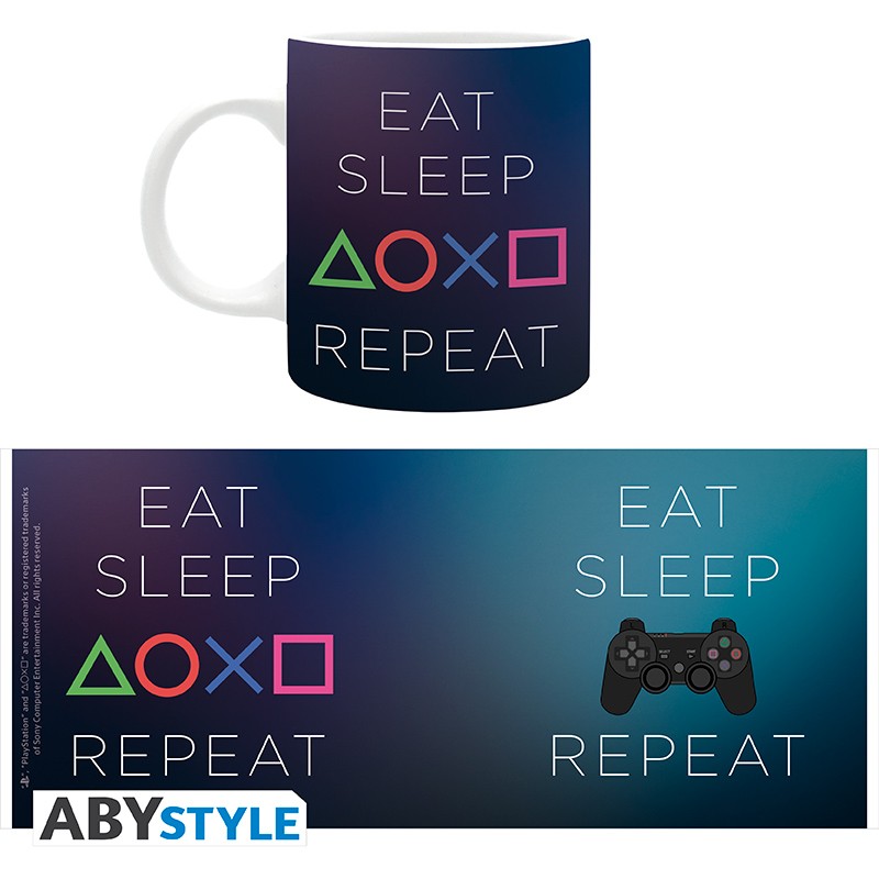 ABYstyle Taza De Ceramica: PlayStation - Eat Sleep Repeat 320 ml