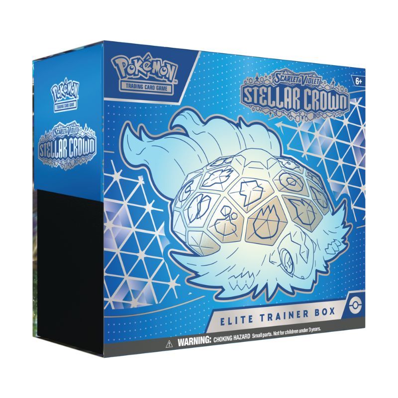 Pokemon TCG Scarlet & Violet: Stellar Crown - Elite Trainer Box Terapagos En Ingles