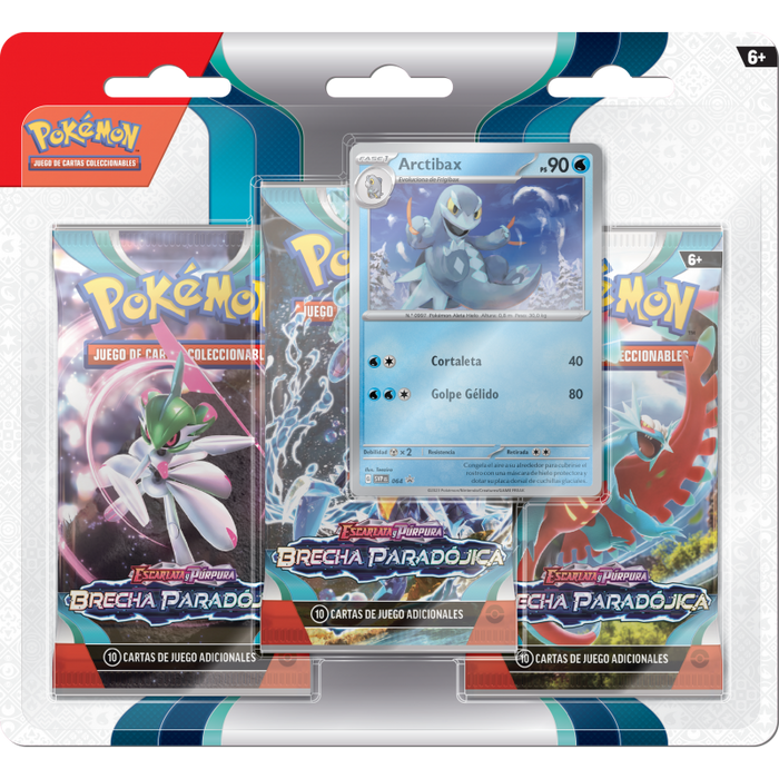 Pokemon TCG Scarlet & Violet: Paradox Rift - 3 Pack Cetitan O Artibax Blister en Ingles