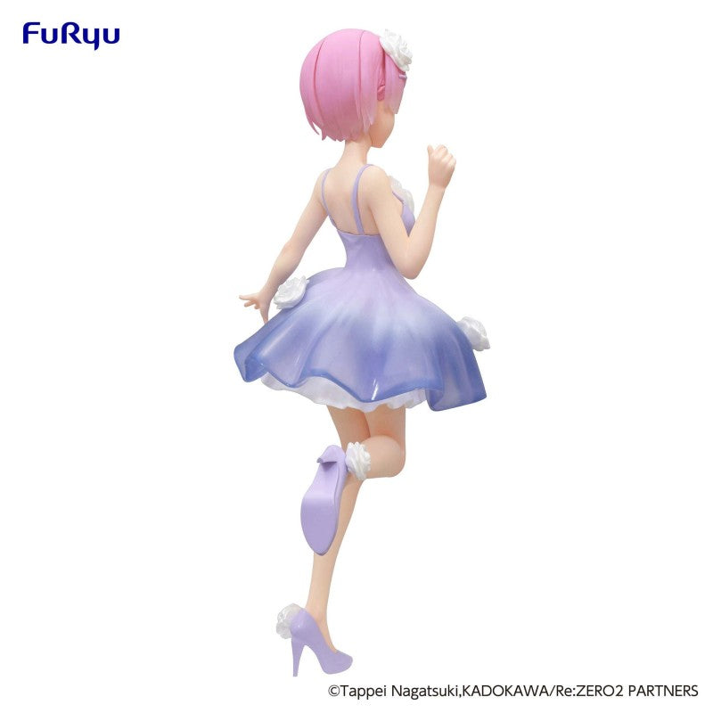 Furyu Figures Trio Try It: Re Zero Starting Life In Another World - Ram Vestido De Flores