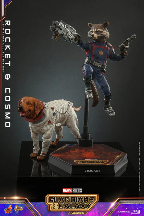 Hot Toys Movie Masterpiece Series: Marvel Guardianes De La Galaxia 3 - Rocket y Cosmo Escala 1/6