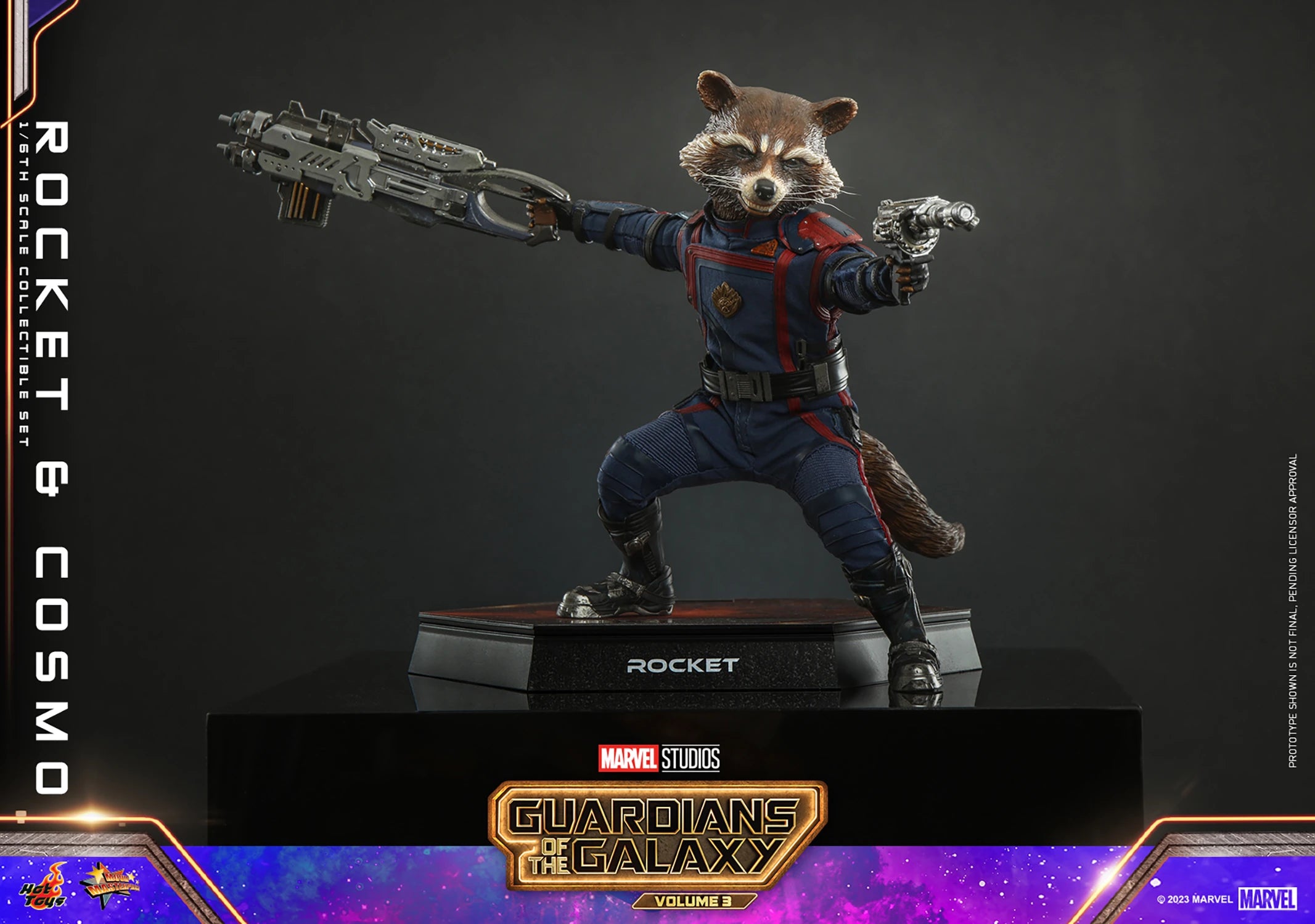 Hot Toys Movie Masterpiece Series: Marvel Guardianes De La Galaxia 3 - Rocket y Cosmo Escala 1/6