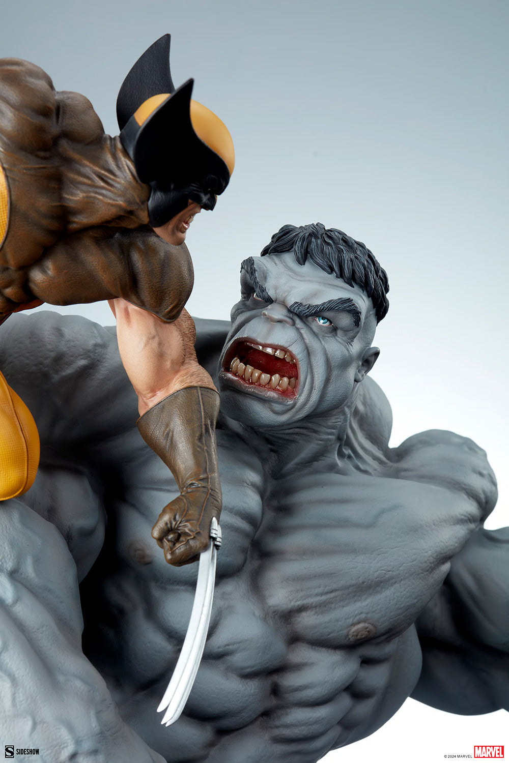 Sideshow Collectibles Maquette: Marvel X Men - Hulk Gris vs Wolverine