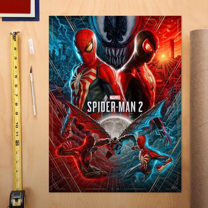 Sideshow Art Print: Marvel Spider Man 2 - Greater Together Litografia