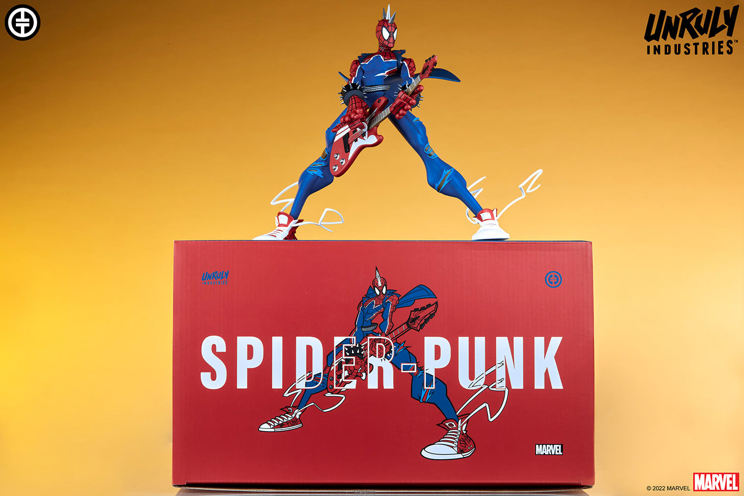 Unruly Industries Designer Collectible : Marvel Spiderman - Spider Punk Estatua