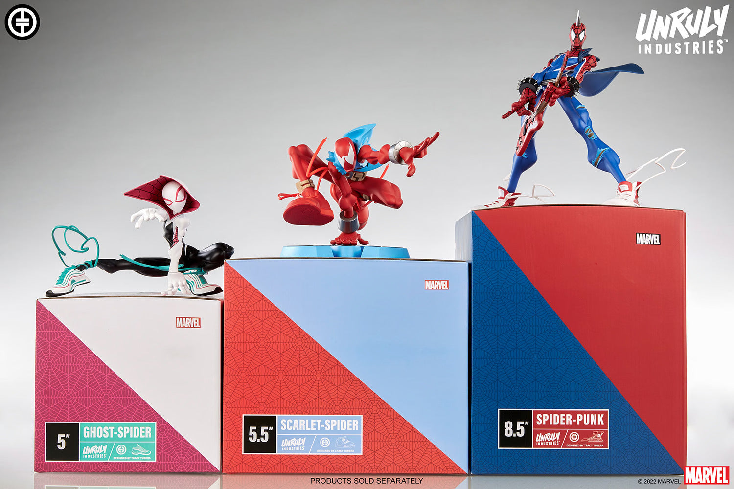 Unruly Industries Designer Collectible : Marvel Spiderman - Spider Punk Estatua