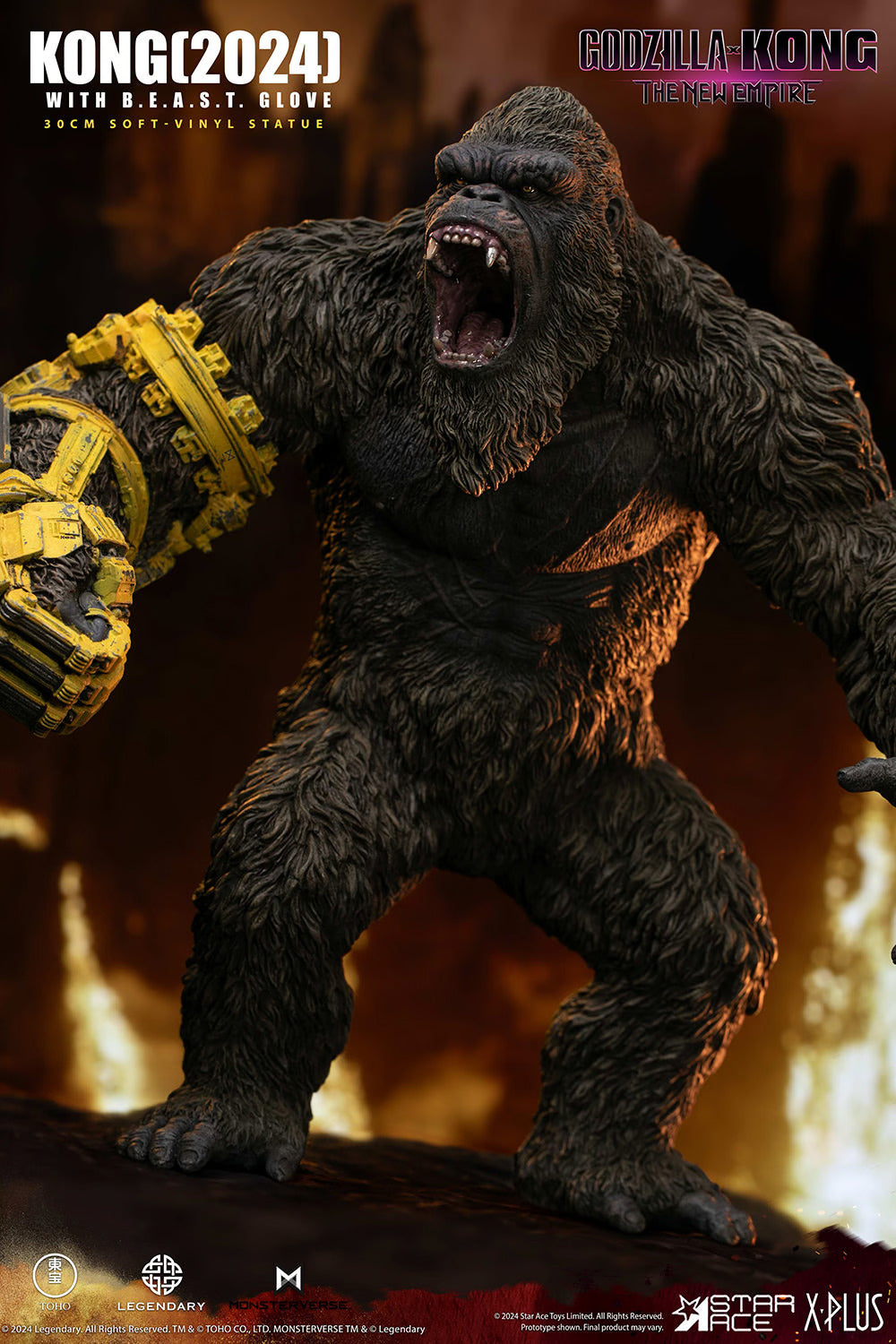 Star Ace Toys Statues: Godzilla x Kong The New Empire - Kong con Guante BEAST 11.8 Pulgadas