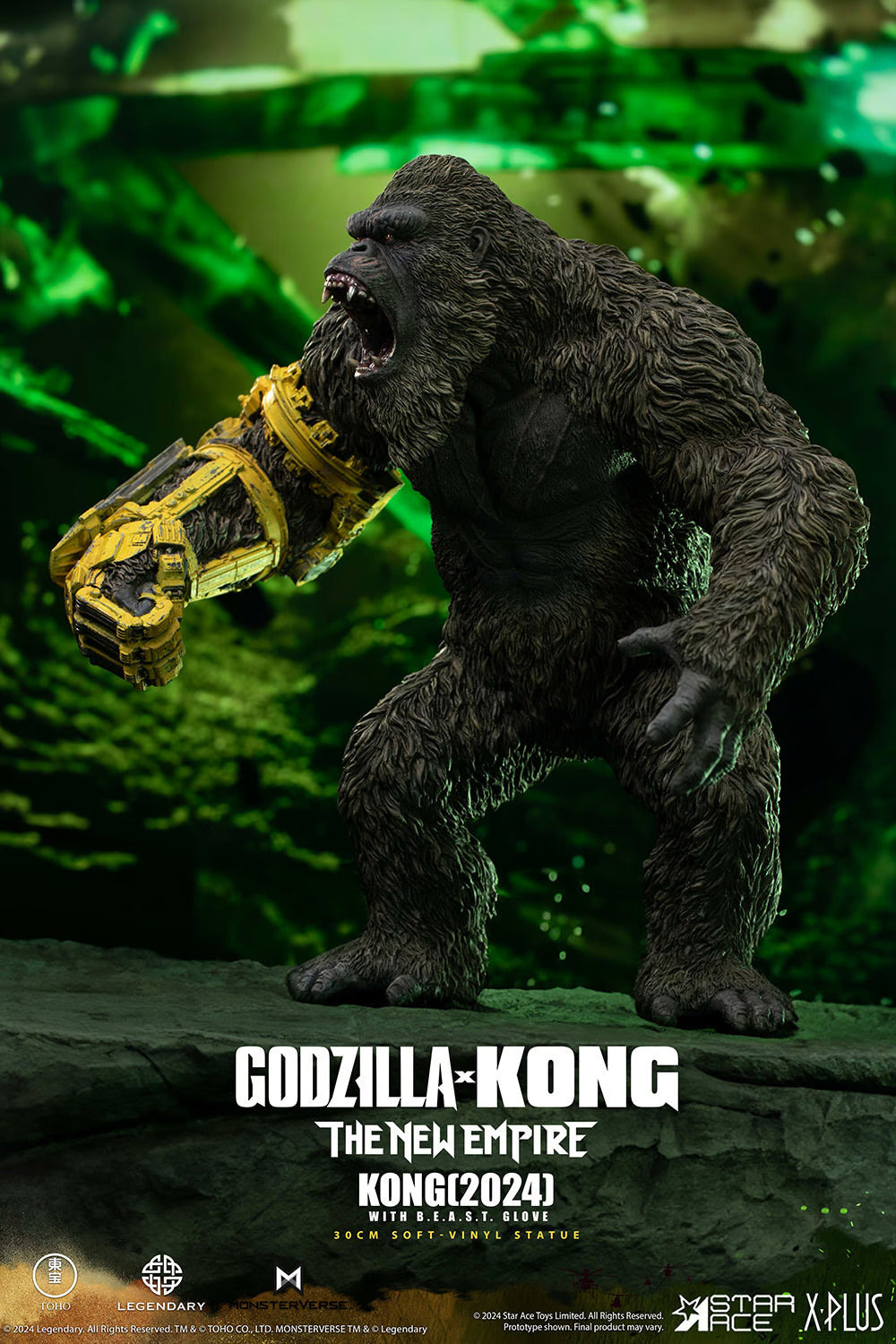 Star Ace Toys Statues: Godzilla x Kong The New Empire - Kong con Guante BEAST 11.8 Pulgadas