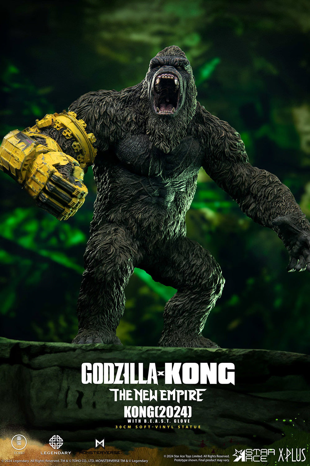 Star Ace Toys Statues: Godzilla x Kong The New Empire - Kong con Guante BEAST 11.8 Pulgadas