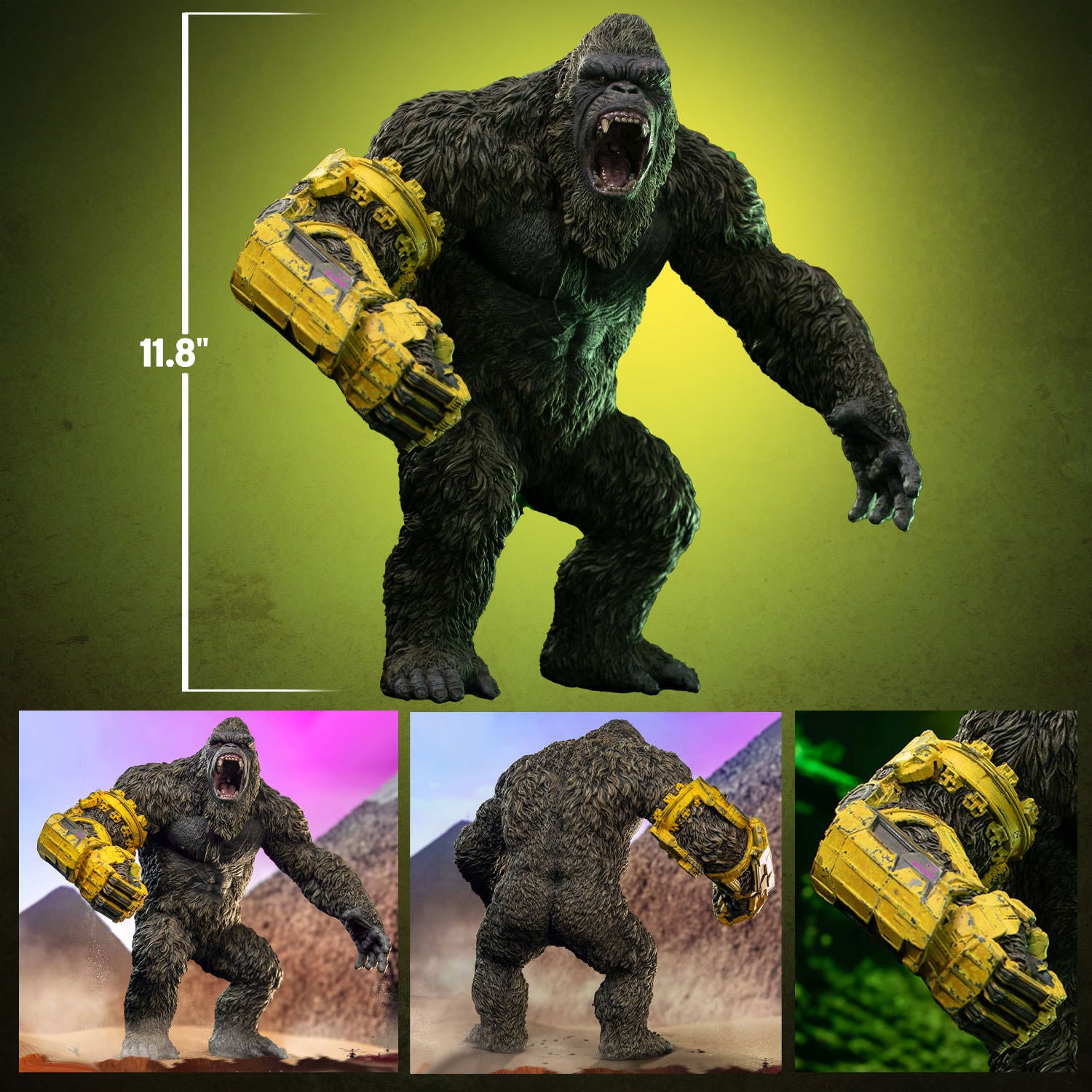 Star Ace Toys Statues: Godzilla x Kong The New Empire - Kong con Guante BEAST 11.8 Pulgadas