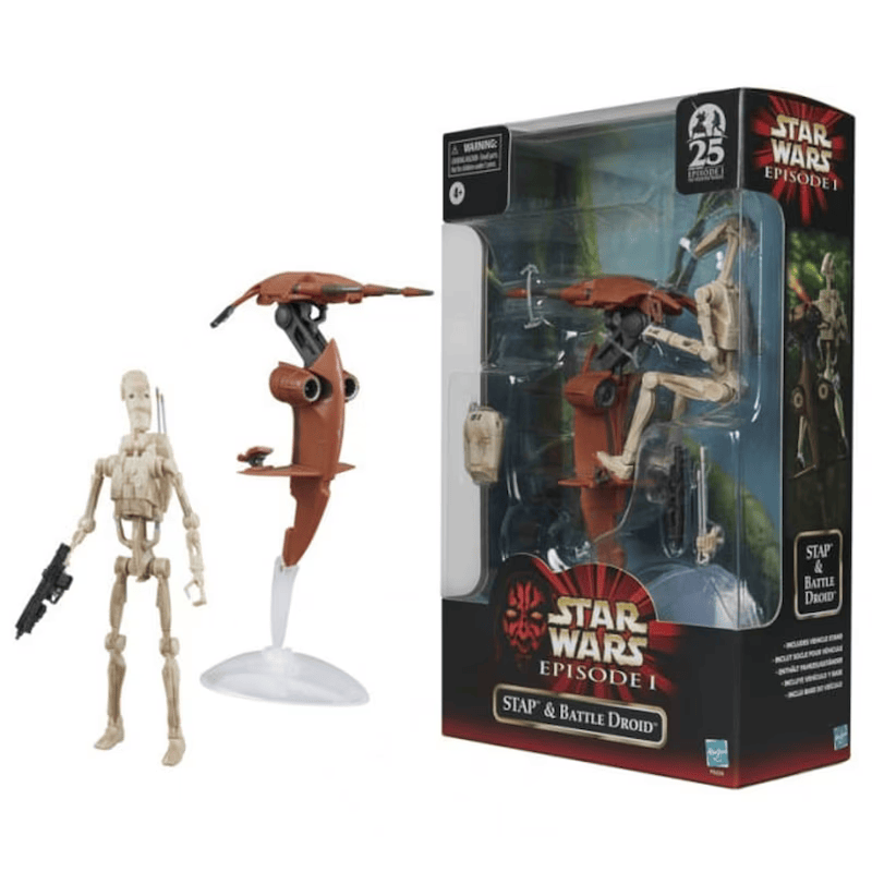 Star Wars The Black Series: Phantom Menace - Droide De Batalla Y Stap 2 Pack