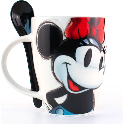 Fun Kids Tarros De Porcelana Con Cuchara: Disney 100 Aniversario - Minnie y Mickey