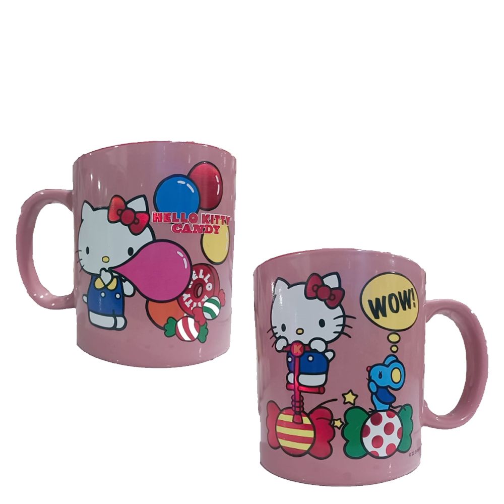 Fun Kids Tarro: Hello Kitty - Hello Kitty Tarro De Ceramica Metalizado 591 Ml