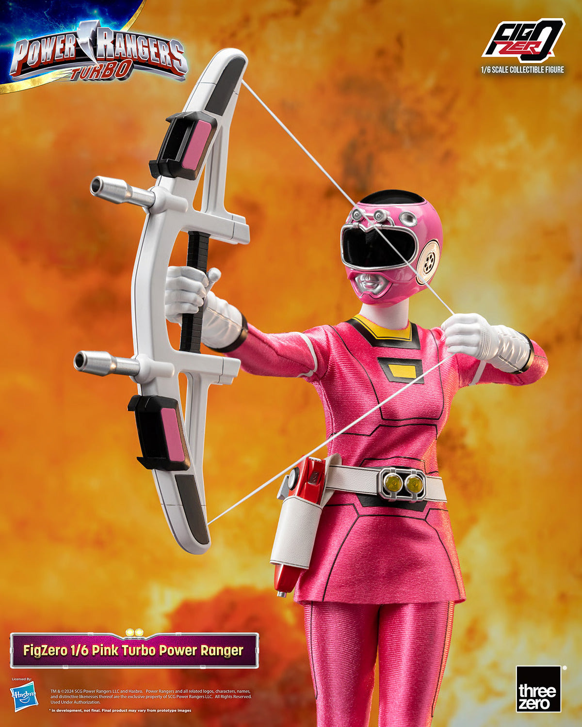 Threezero Figzero: Power Rangers Turbo  - Pink Ranger Escala 1/6