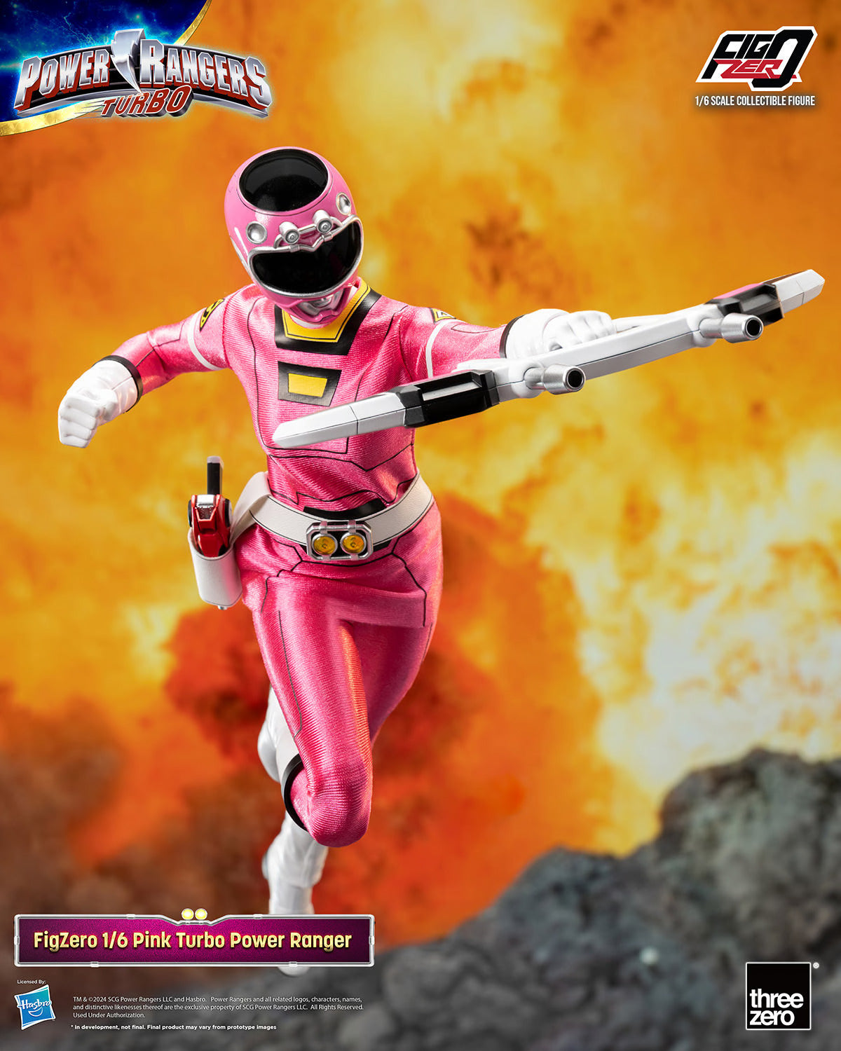 Threezero Figzero: Power Rangers Turbo  - Pink Ranger Escala 1/6