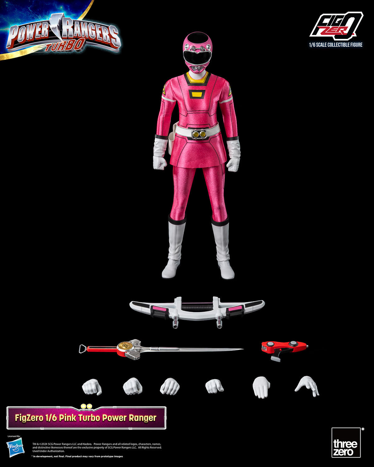 Threezero Figzero: Power Rangers Turbo  - Pink Ranger Escala 1/6