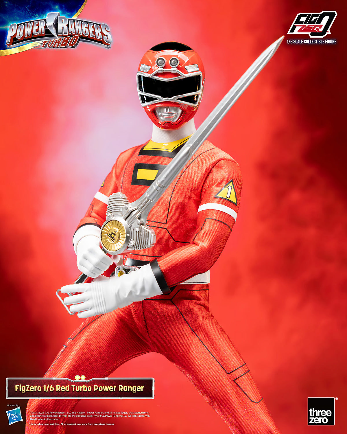 Threezero Figzero: Power Rangers Turbo - Red Ranger Escala 1/6