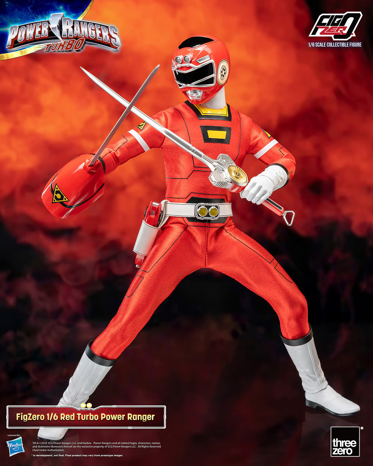 Threezero Figzero: Power Rangers Turbo - Red Ranger Escala 1/6