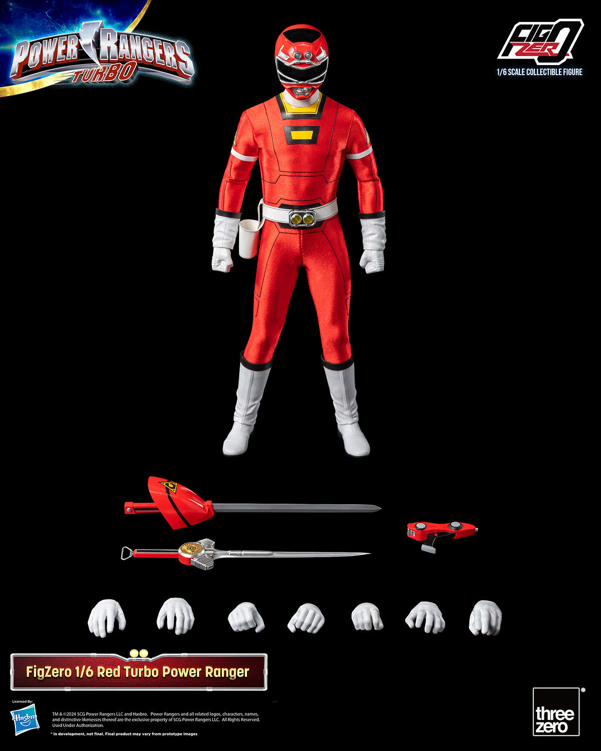 Threezero Figzero: Power Rangers Turbo - Red Ranger Escala 1/6