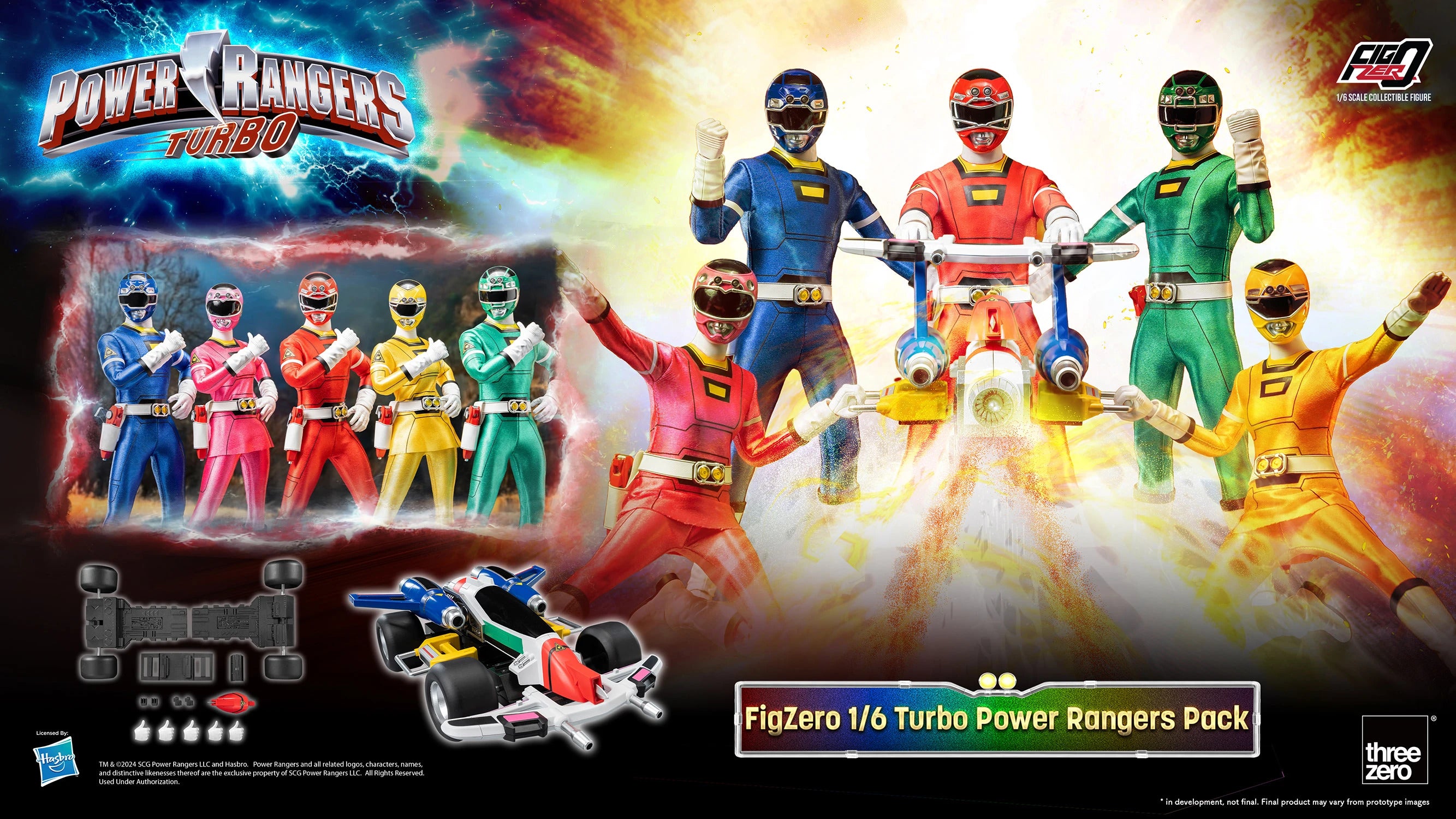 Threezero Figzero: Power Rangers Turbo - Pack Rangers