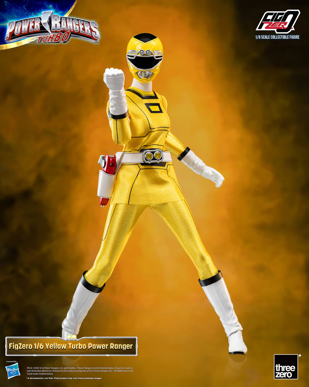 Threezero Figzero: Power Rangers Turbo  - Yellow Ranger Escala 1/6