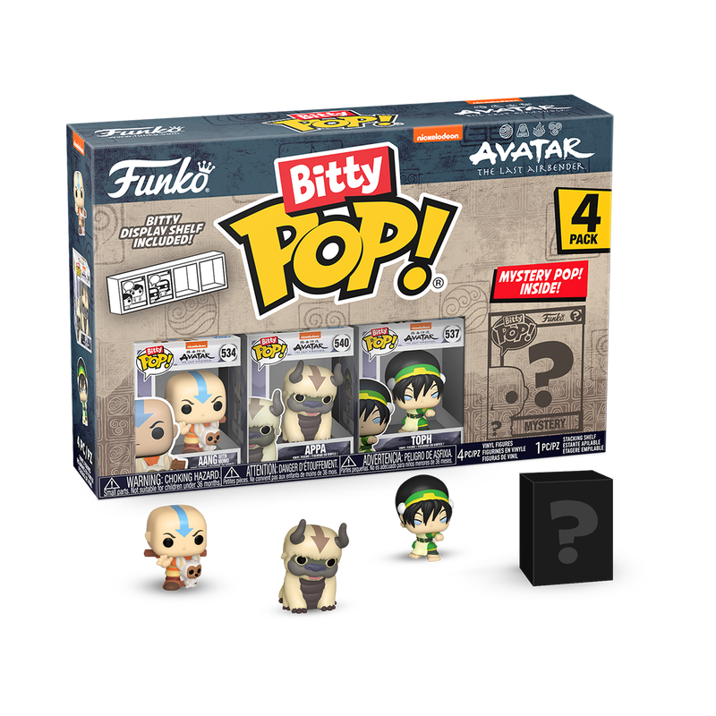 Funko Bitty Pop: Avatar La Leyenda De Aang - Aang 4 Pack