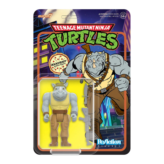 Super7 Reaction: TMNT Tortugas Ninja - Rocksteady Serie 8