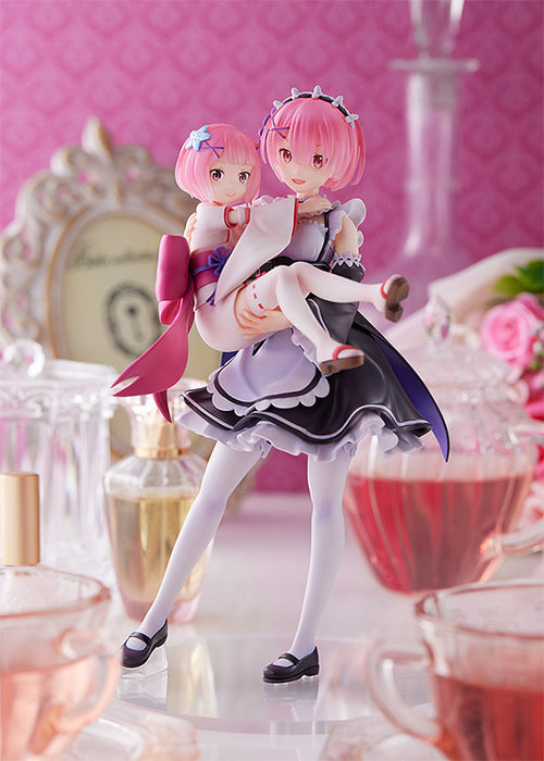 Sega Scale Figure: Re Zero Starting Life In Another World - Ram Y Childhood Ram Escala 1/7