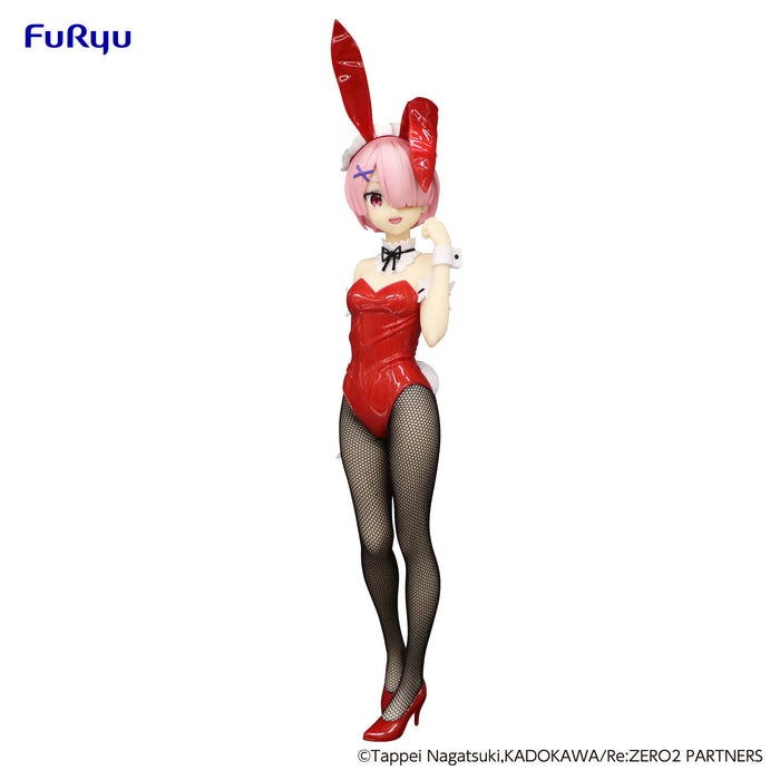 Furyu Figures Bicute Bunnies: Re Zero Starting Life In Another World - Ram Bunny Color Rojo