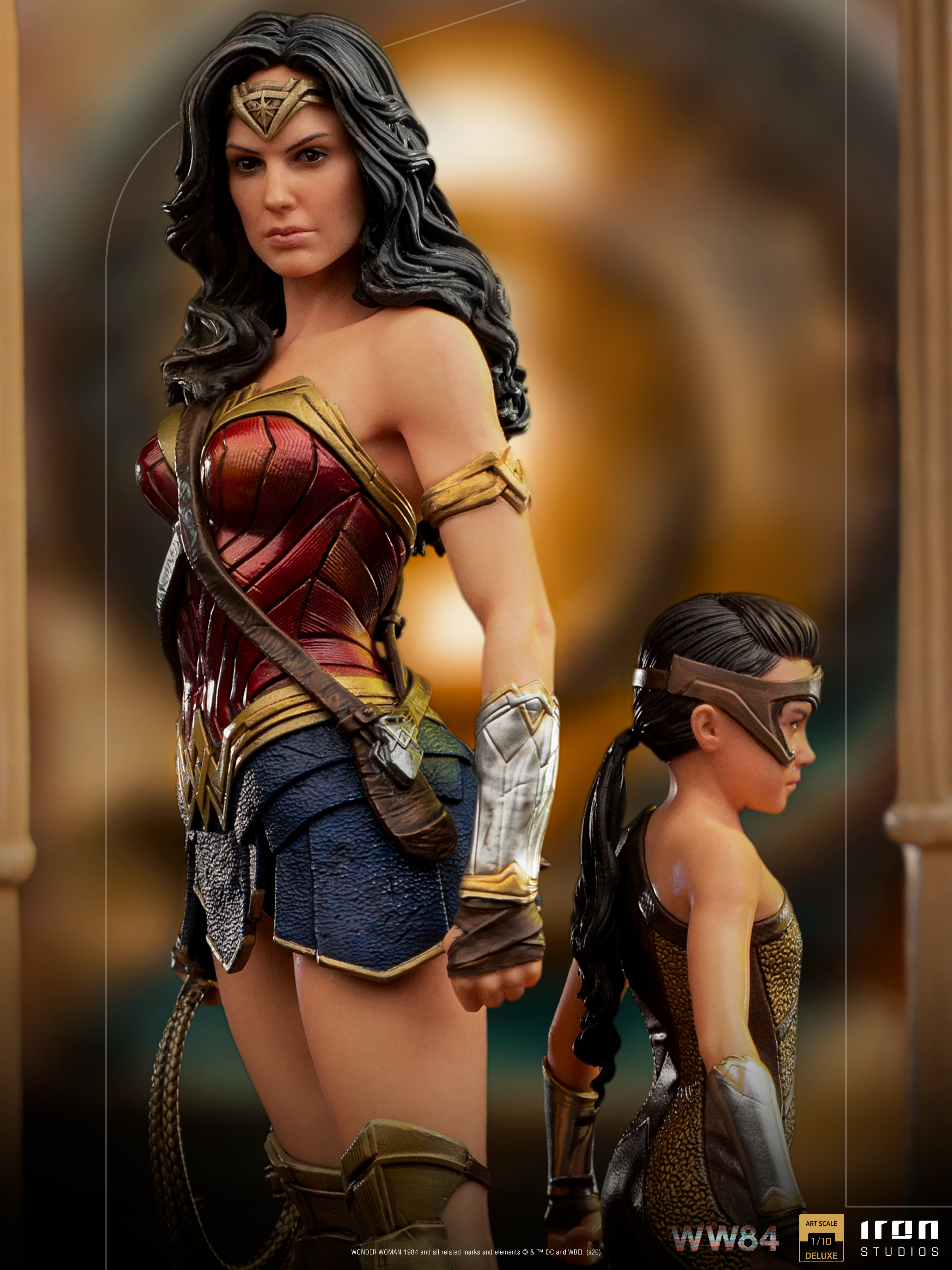 IRON Studios: DC WW84  - Wonder Woman y Diana Deluxe Escala de Arte 1/10